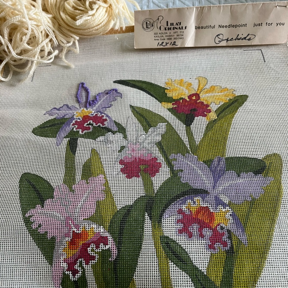 Needle point kit from Lila's Originals